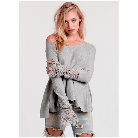 SW Black Floral Hollowed Crochet Sleeve main image 0